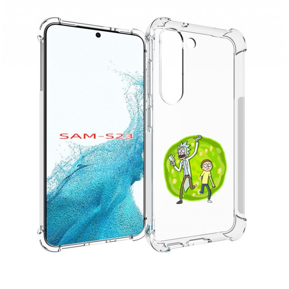 

Чехол MyPads рик-и-морти-в-кружке для Samsung Galaxy S23, Прозрачный, Tocco