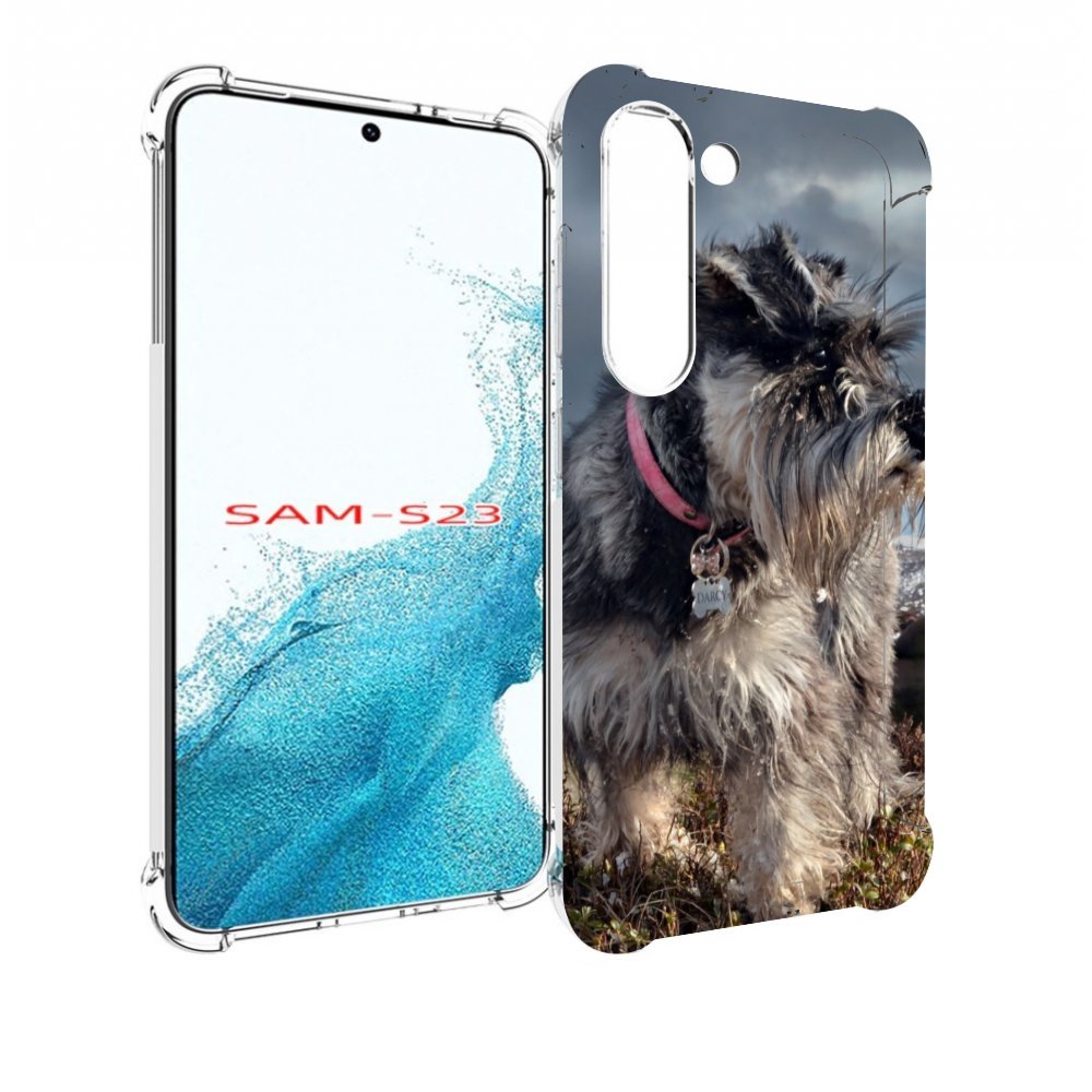 

Чехол MyPads ризеншнауцер 2 для Samsung Galaxy S23, Прозрачный, Tocco