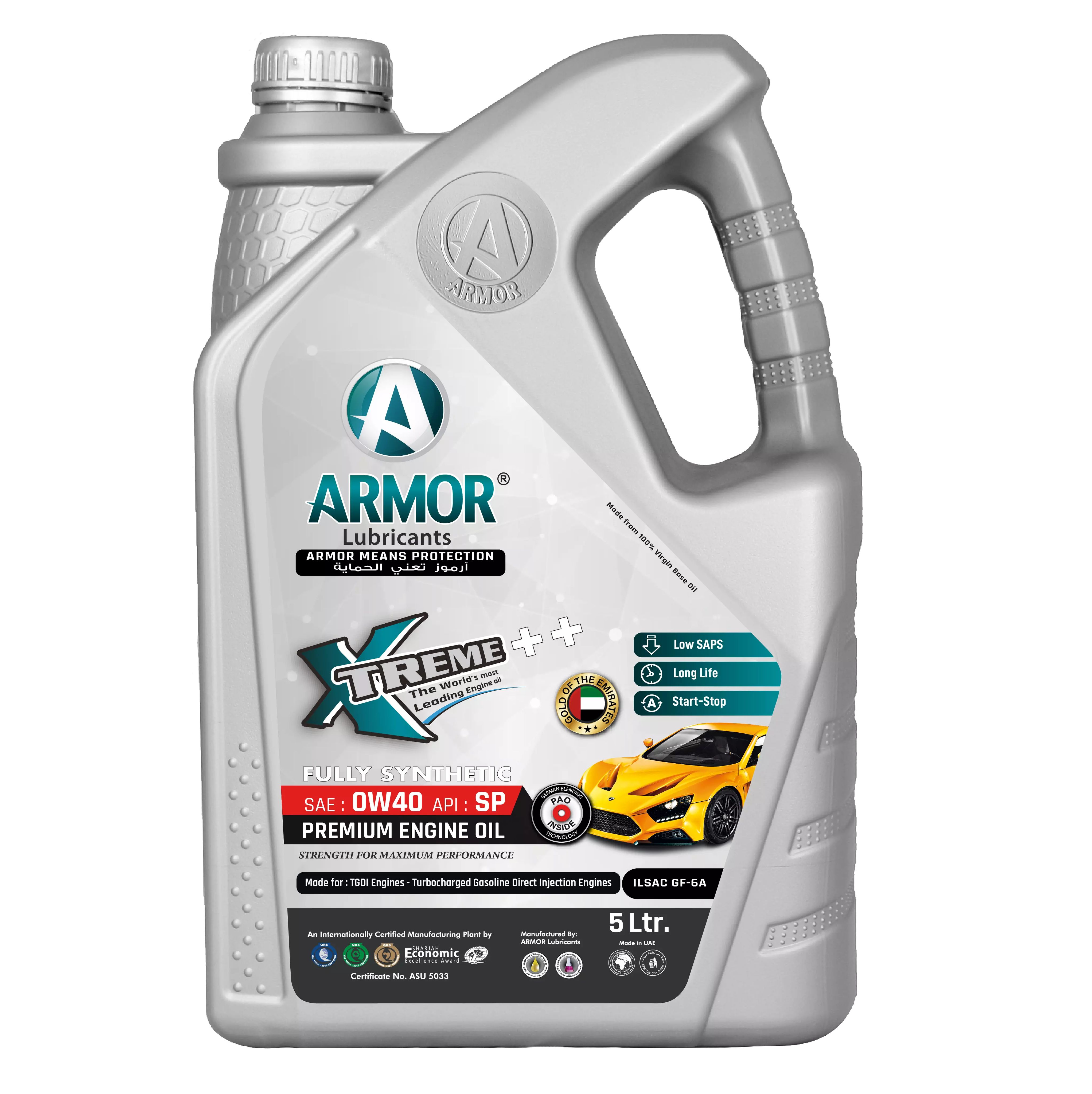 Масло моторное Armor Xtreme++ 0W-40, 5л.