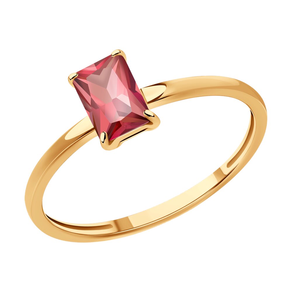 

Кольцо из красного золота с турмалином р. , SOKOLOV Diamonds 6014314, 6014314