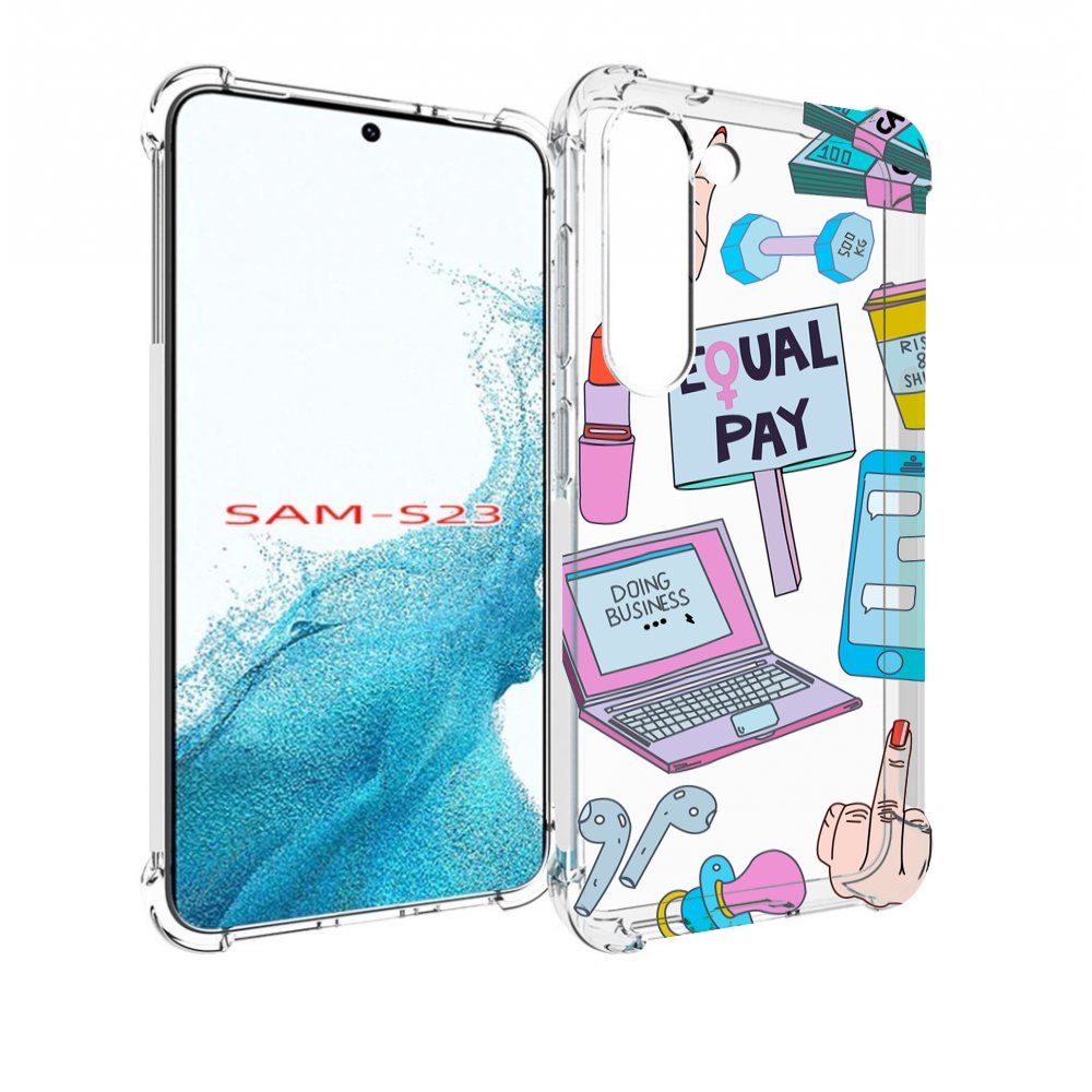 

Чехол MyPads разные-штучки для Samsung Galaxy S23, Прозрачный, Tocco