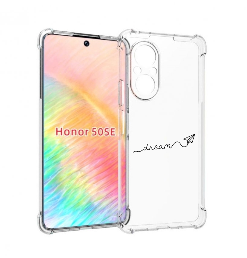 

Чехол бампер MyPads мечта для Honor 50 SE противоударный, Прозрачный, Tocco