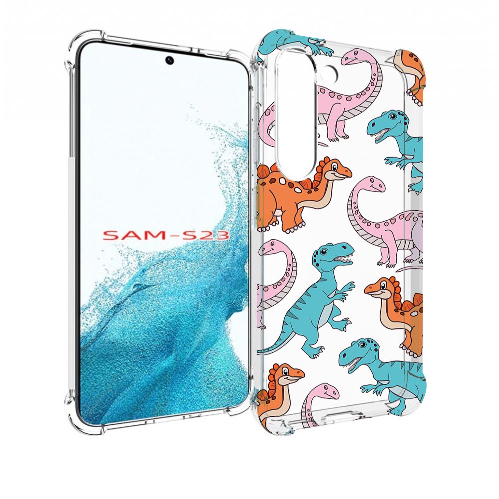 

Чехол MyPads разные-динозаврики для Samsung Galaxy S23, Прозрачный, Tocco