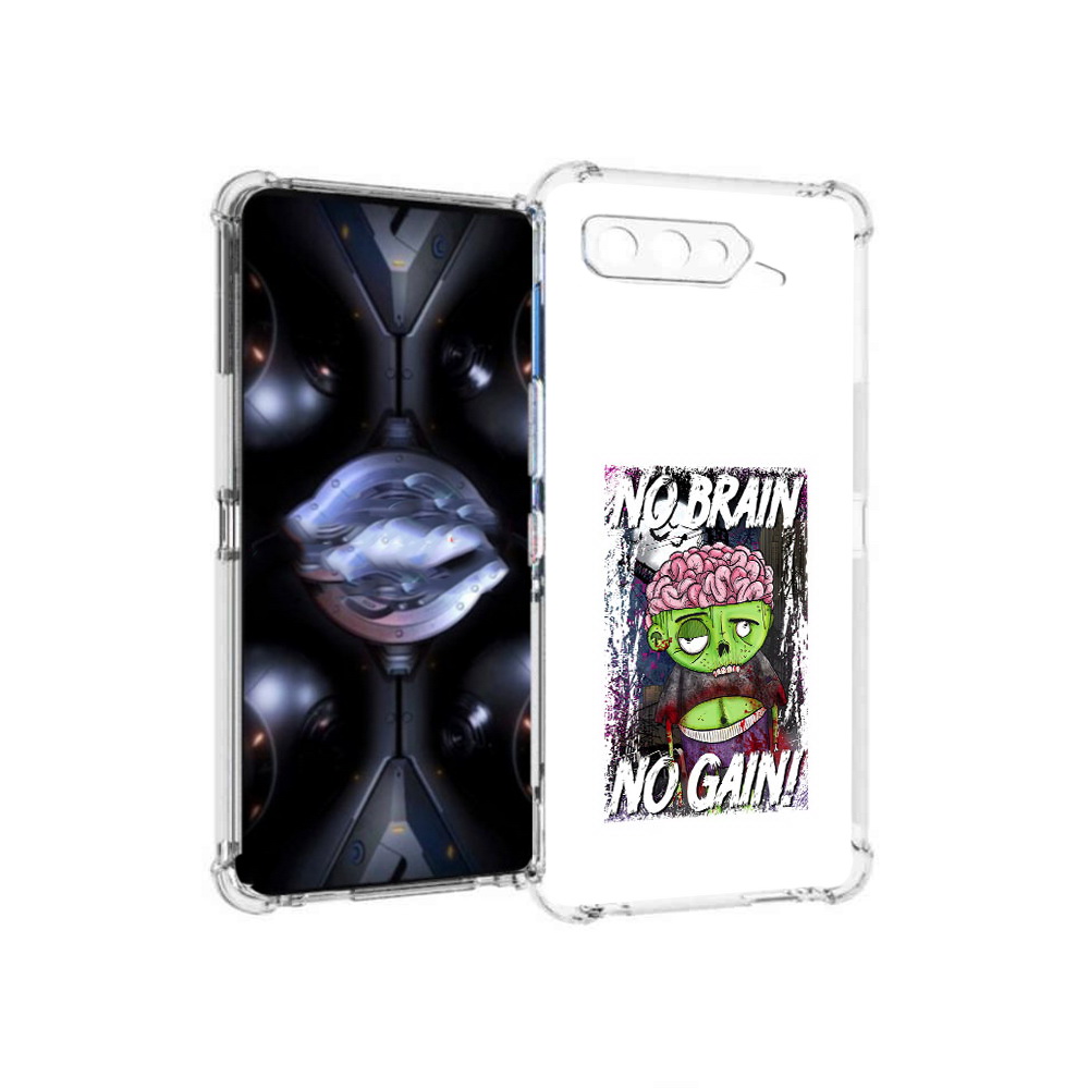 

Чехол MyPads Tocco для Asus ROG Phone 5 Pro глупый зомби, Прозрачный, Tocco