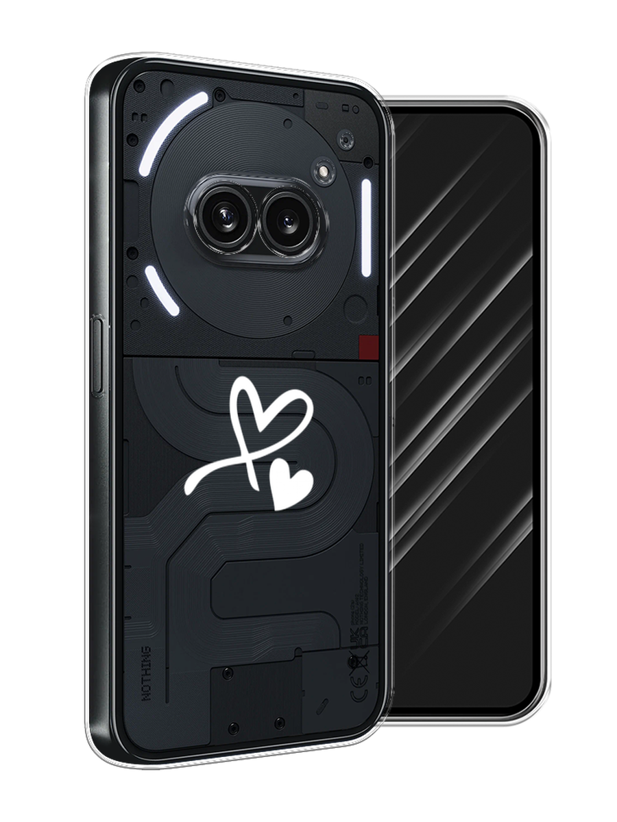 

Чехол Awog на Nothing Phone 2a "Сердечко минимализм", Белый, 3300350-1