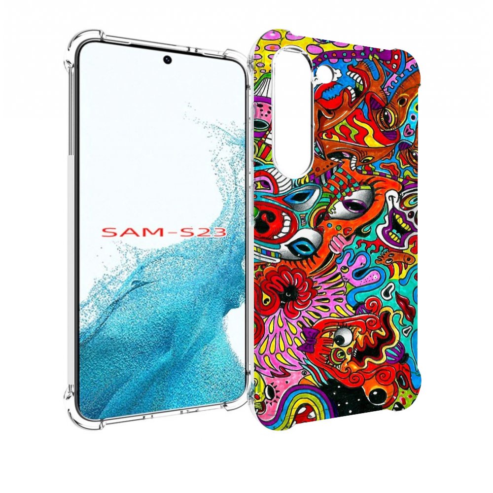 

Чехол MyPads разные абстракции яркие для Samsung Galaxy S23, Прозрачный, Tocco