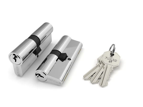 

Цилиндровый механизм Fuaro (Фуаро) 100 CA 80 mm (35+10+35) CP хром 5 кл., Серебристый