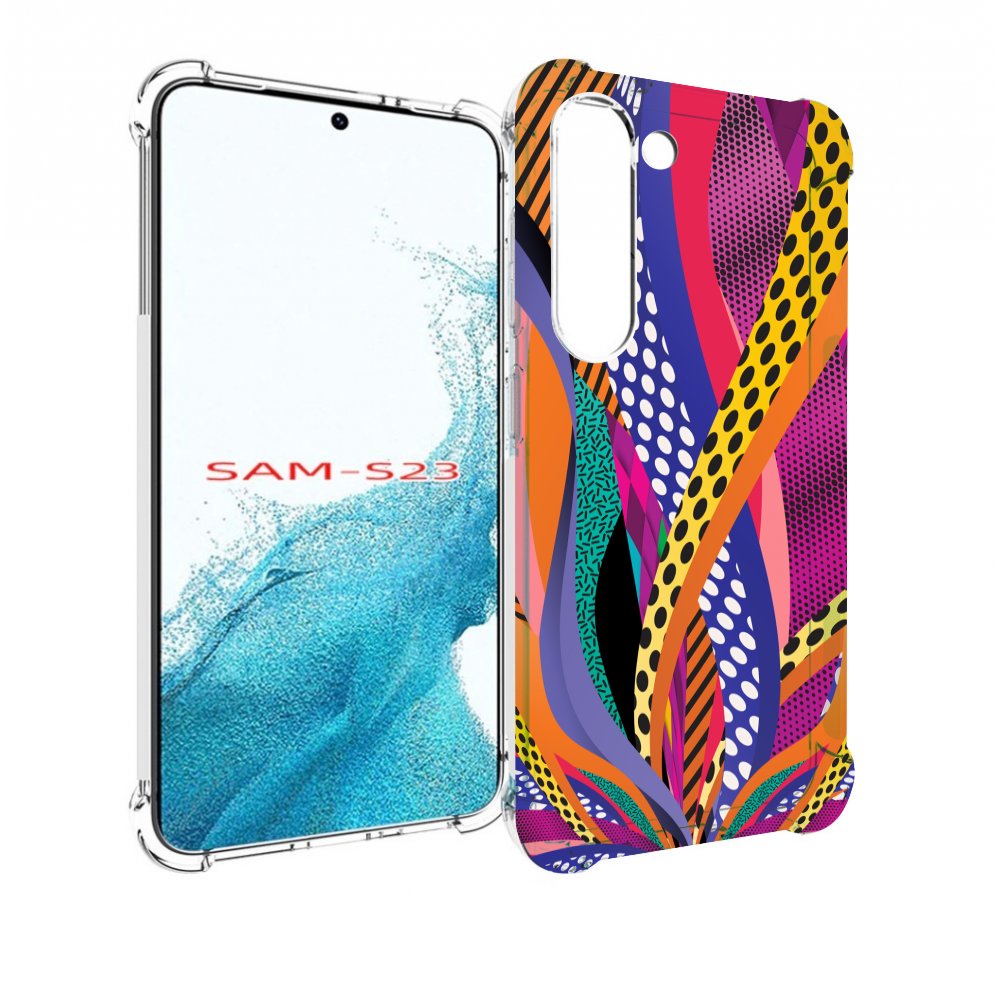

Чехол MyPads разноцветные щупальца для Samsung Galaxy S23, Прозрачный, Tocco
