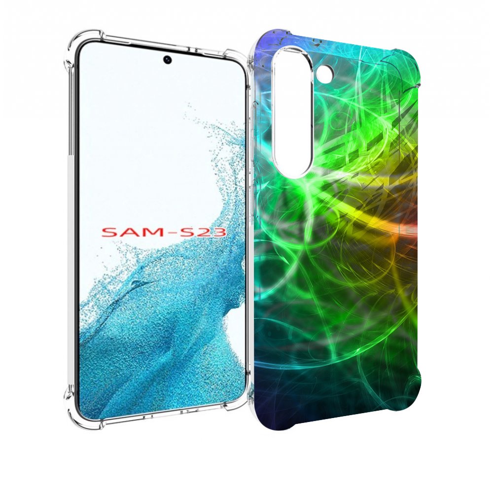 

Чехол MyPads разноцветная-абстракция-линиями для Samsung Galaxy S23, Прозрачный, Tocco