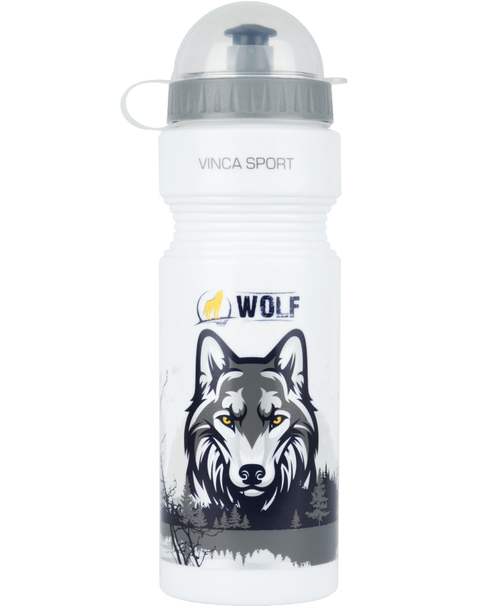 

Фляга 750 мл VINCA с защитой от пыли непрозрачная (белый) Wolf