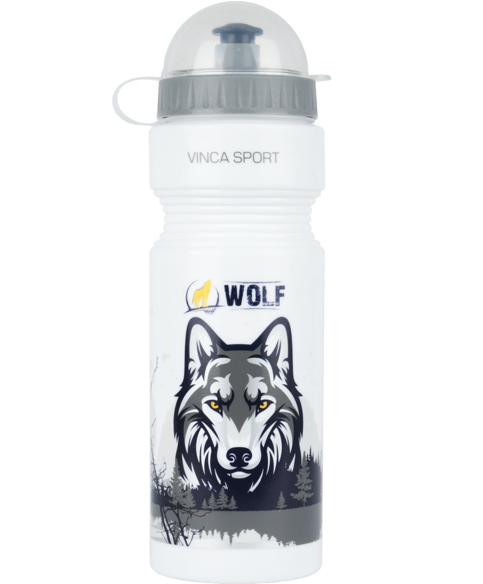 

Фляга 750 мл VINCA с защитой от пыли непрозрачная (белый) Wolf
