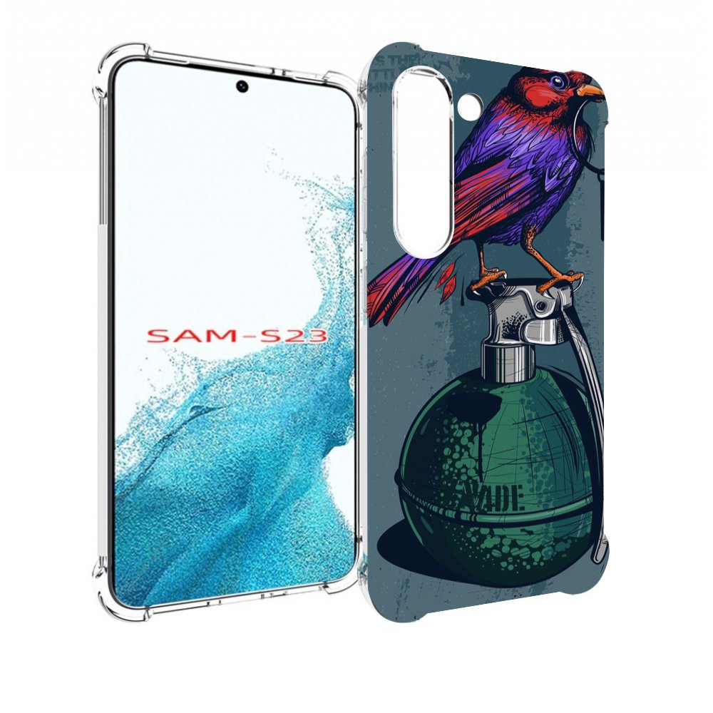 

Чехол MyPads птица с гранатой для Samsung Galaxy S23, Прозрачный, Tocco
