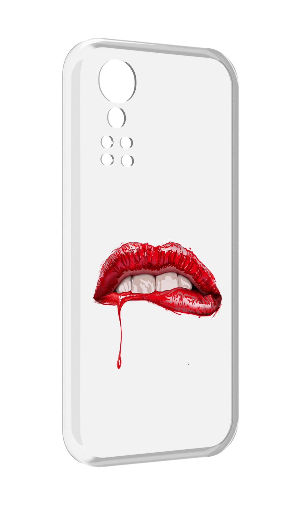 

Чехол MyPads яркие красные губы для ZTE Axon 30 5G / Axon 30S, Прозрачный, Tocco