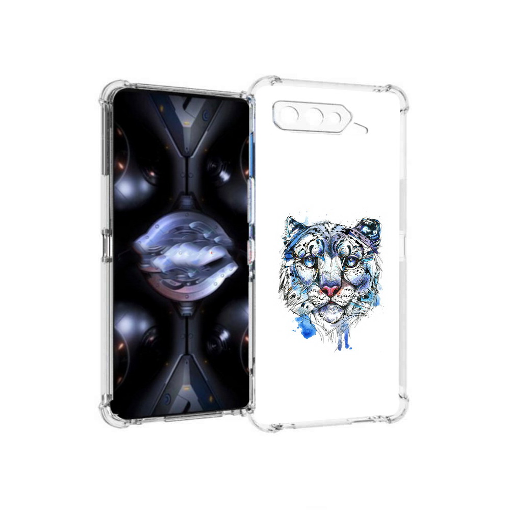 

Чехол MyPads Tocco для Asus ROG Phone 5 Pro водяной тигр, Прозрачный, Tocco