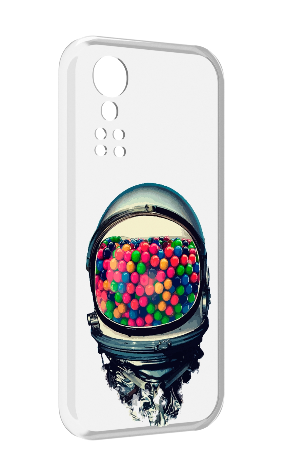 

Чехол MyPads шлем космонавта для ZTE Axon 30 5G / Axon 30S, Прозрачный, Tocco