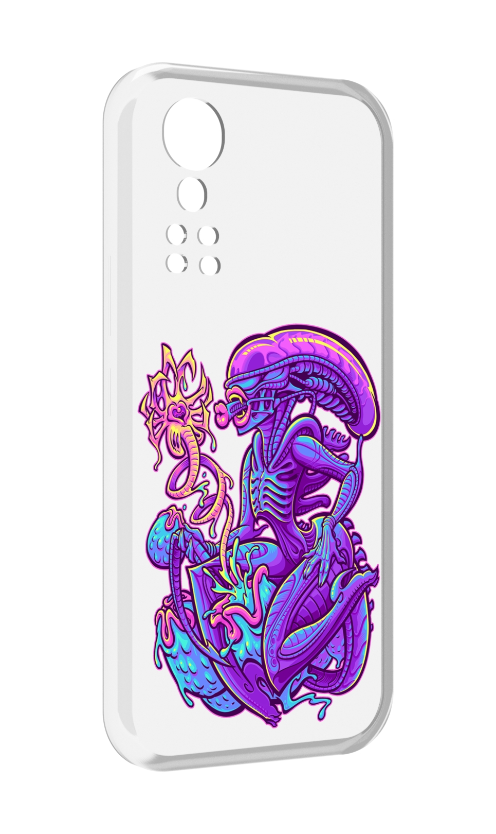 

Чехол MyPads чужой фиолетовый цвет для ZTE Axon 30 5G / Axon 30S, Прозрачный, Tocco