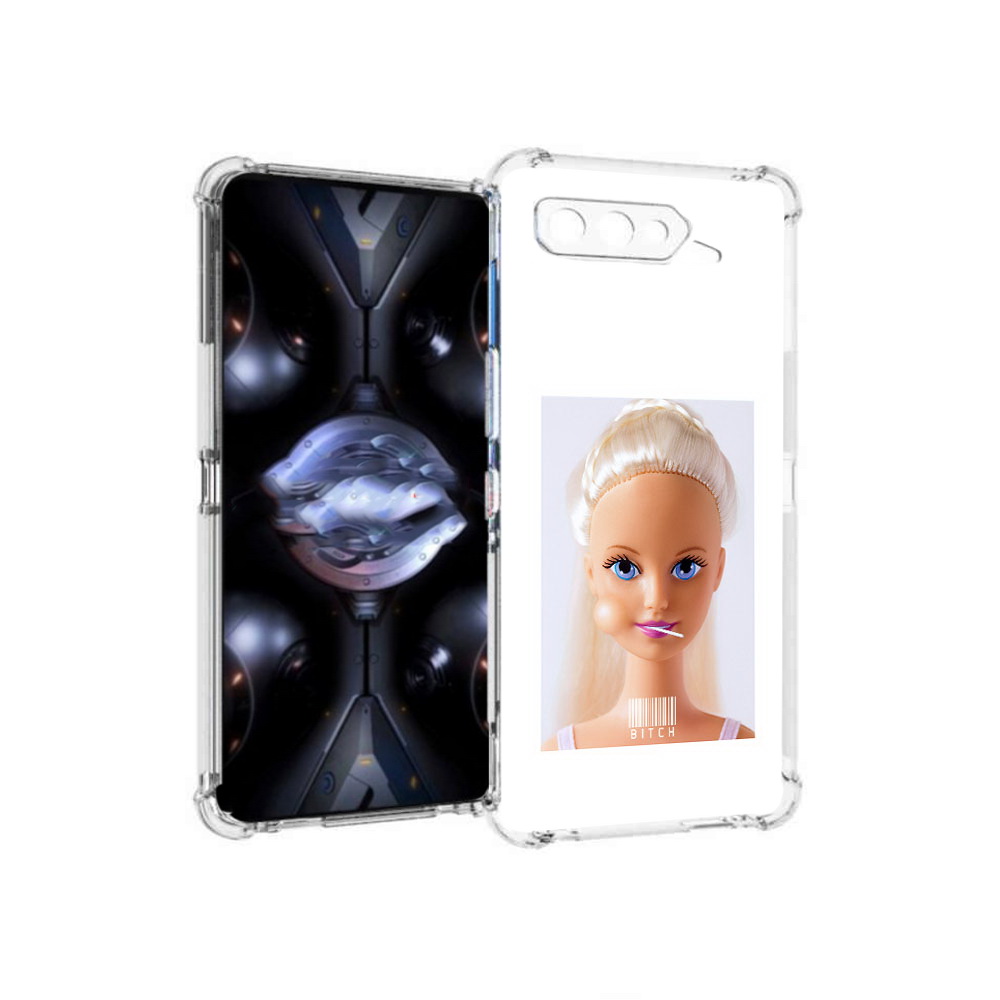 

Чехол MyPads Tocco для Asus ROG Phone 5 Pro барби, Прозрачный, Tocco