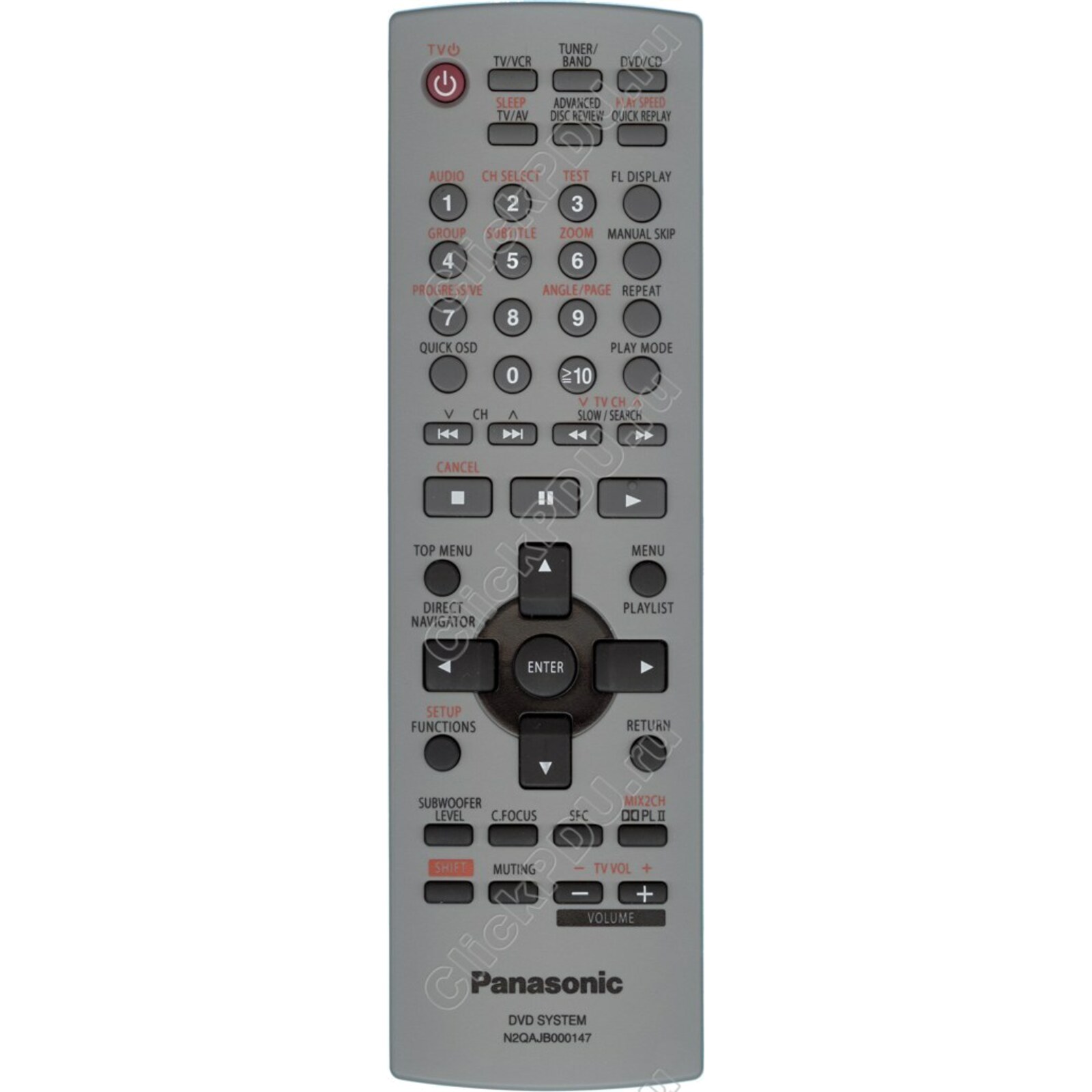 

Пульт ДУ Panasonic N2QAJB000147 Grey, N2QAJB000147