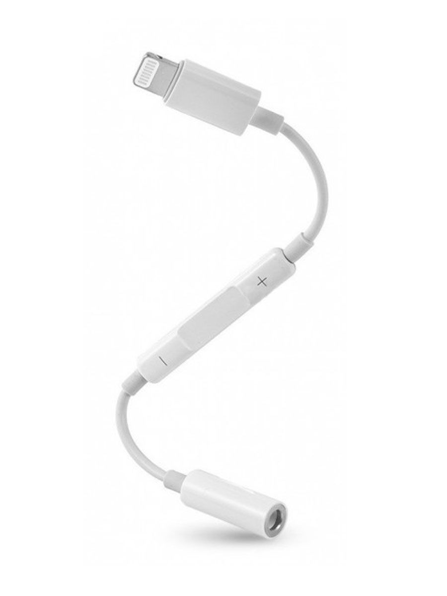 

Переходник Mh020, Lightning - Jack 3.5, 14 См