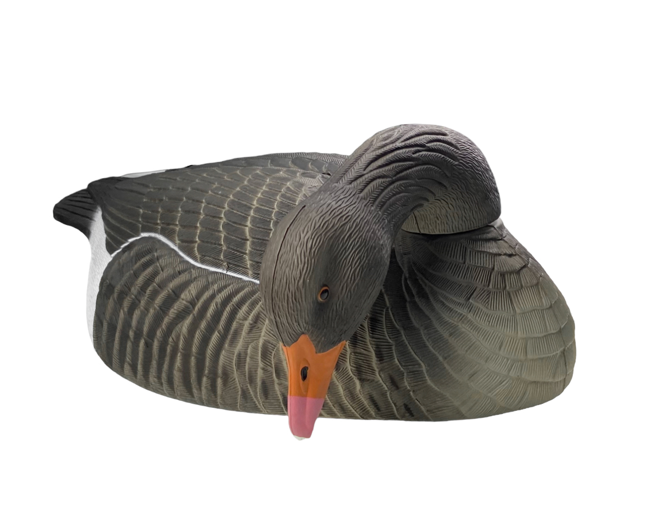 

Подсадной гусь Taigan Goose shell кормящийся со съемной головой, Серый