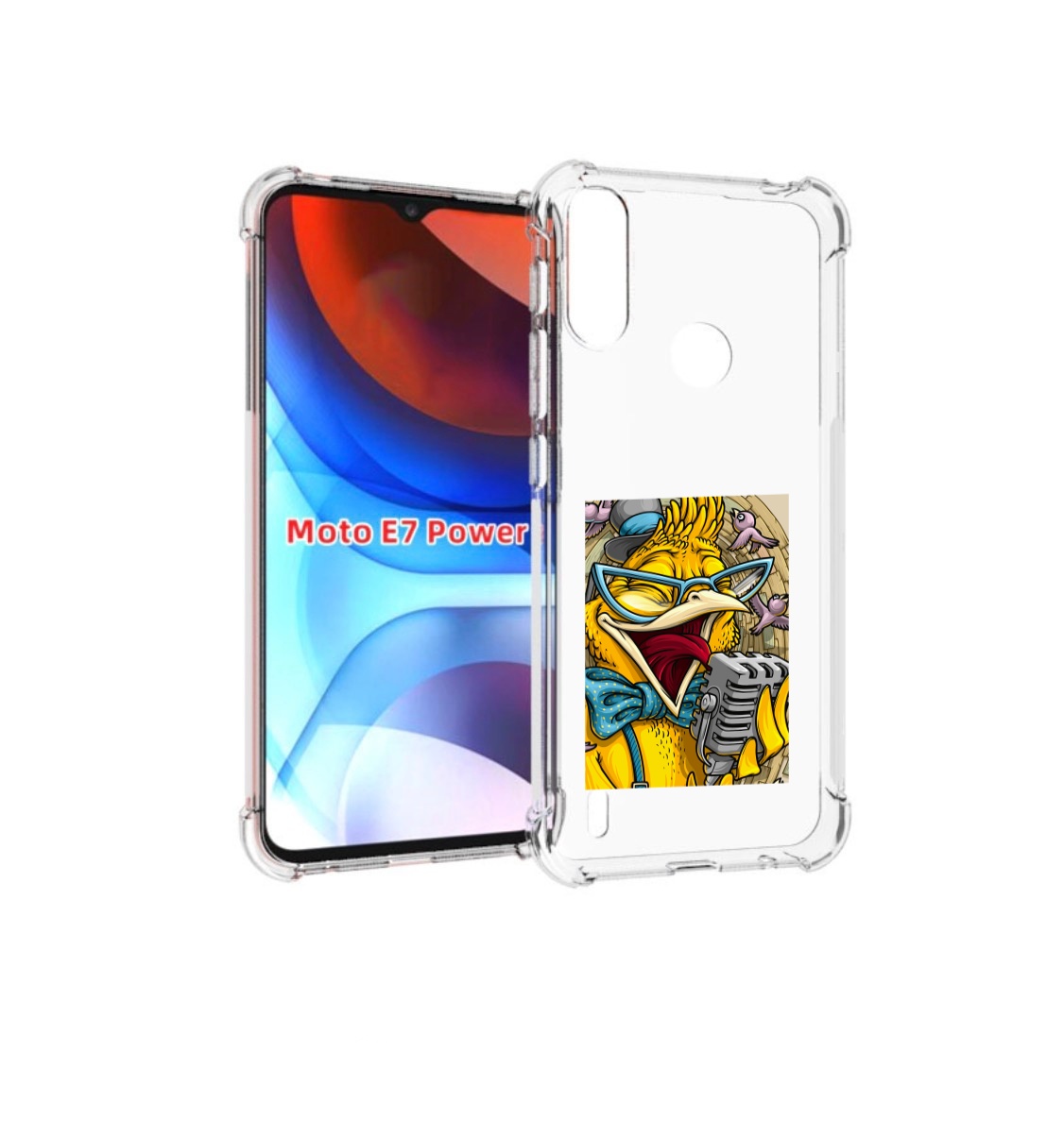 

Чехол MyPads поющая птичка для Motorola Moto E7 Power, Прозрачный, Tocco