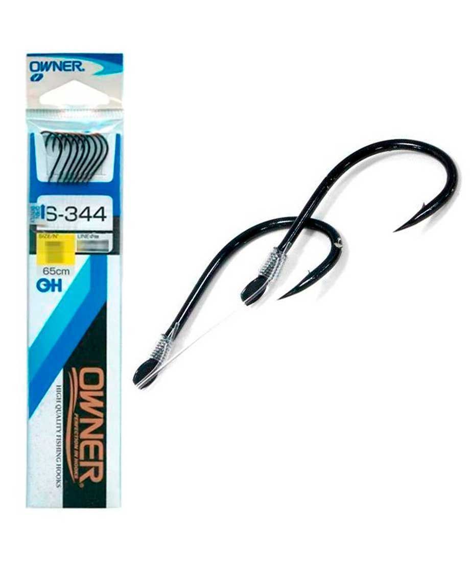 

Крючки Owner S-1481 №05 / с поводком 0.25, Черный, S-1481