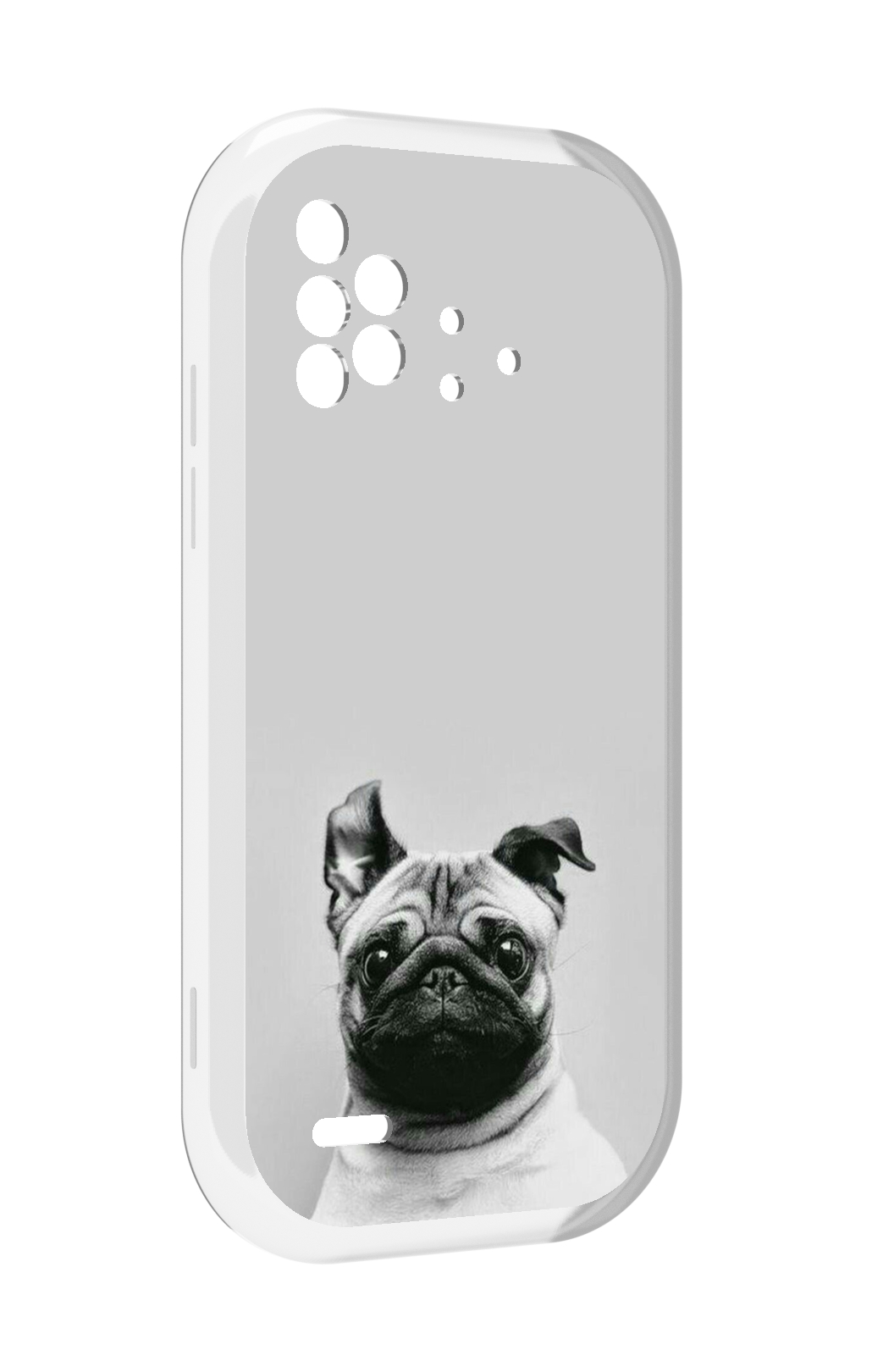 

Чехол MyPads мопс для UMIDIGI Bison X10 / X10 Pro, Прозрачный, Tocco