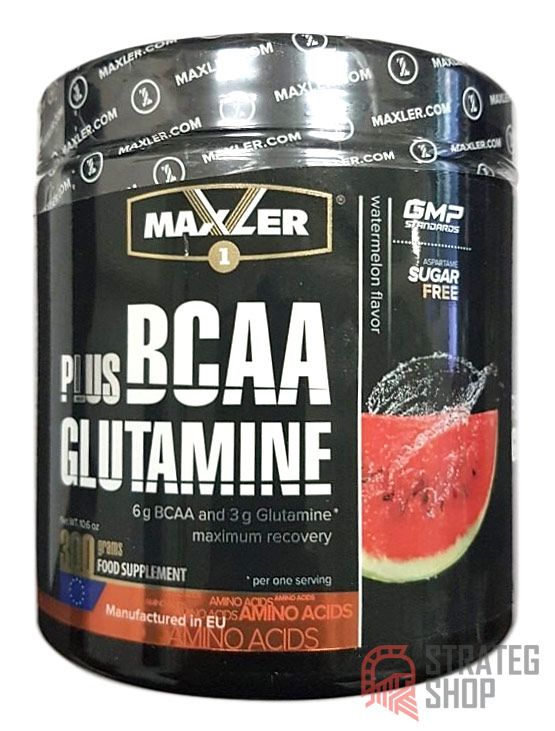 фото Maxler bcaa + glutamine 300 г, яблоко-груша