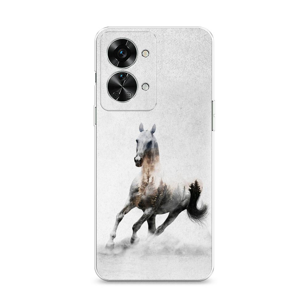 

Чехол Awog на OnePlus Nord 2T / ВанПлас Норд 2T "Лошадь лес", Разноцветный, 153250-2