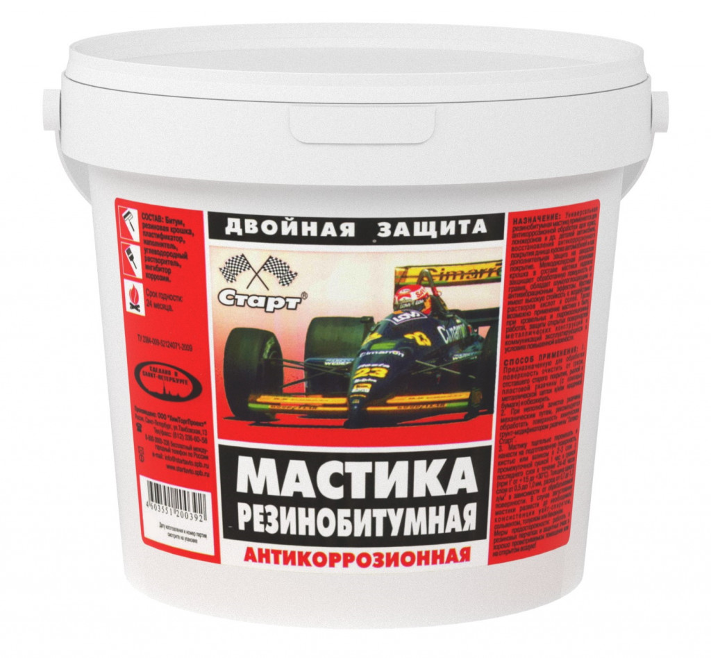 Мастика резинобитумная СТАРТ 5,5 л. п/э