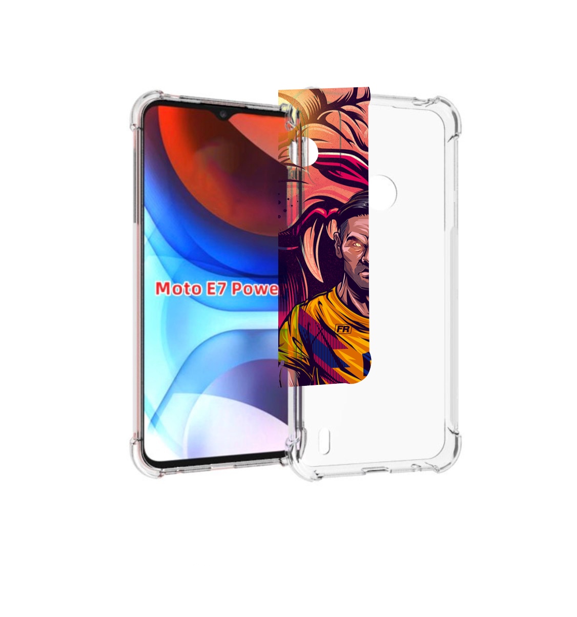 

Чехол MyPads парень-тигр-красный для Motorola Moto E7 Power, Прозрачный, Tocco