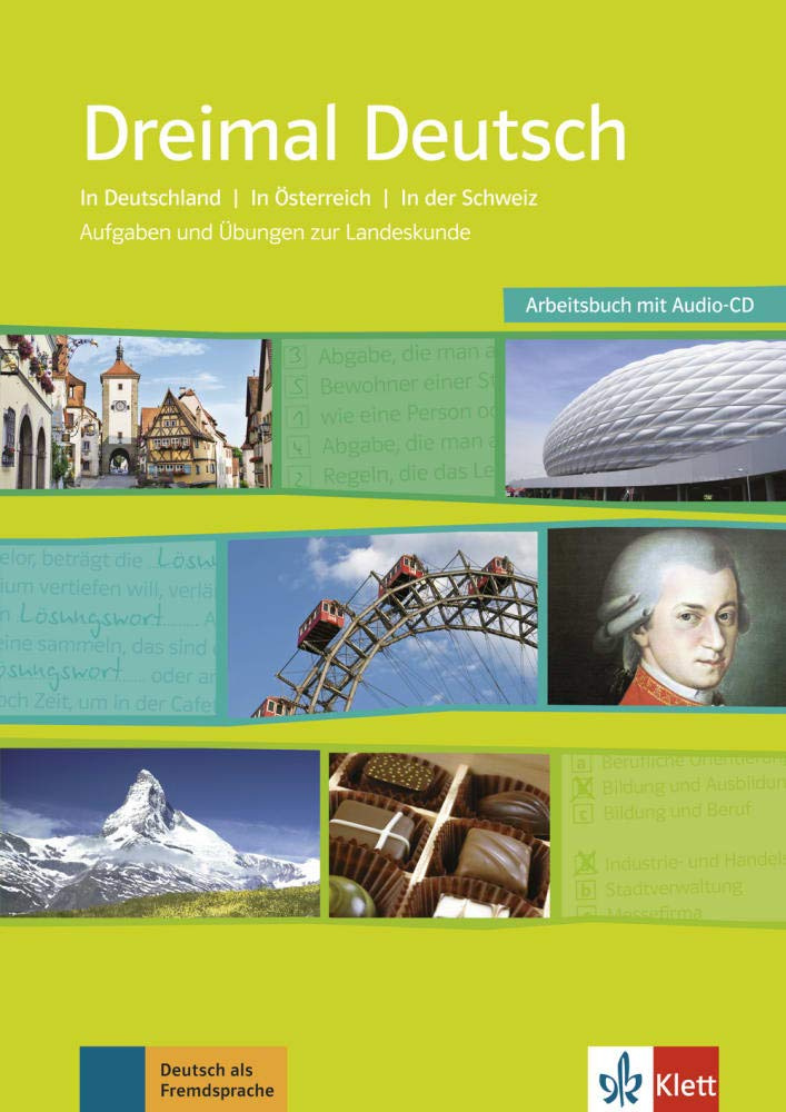 фото Книга dreimal deutsch a2-b1 arbeitsbuch & audio-cd klett