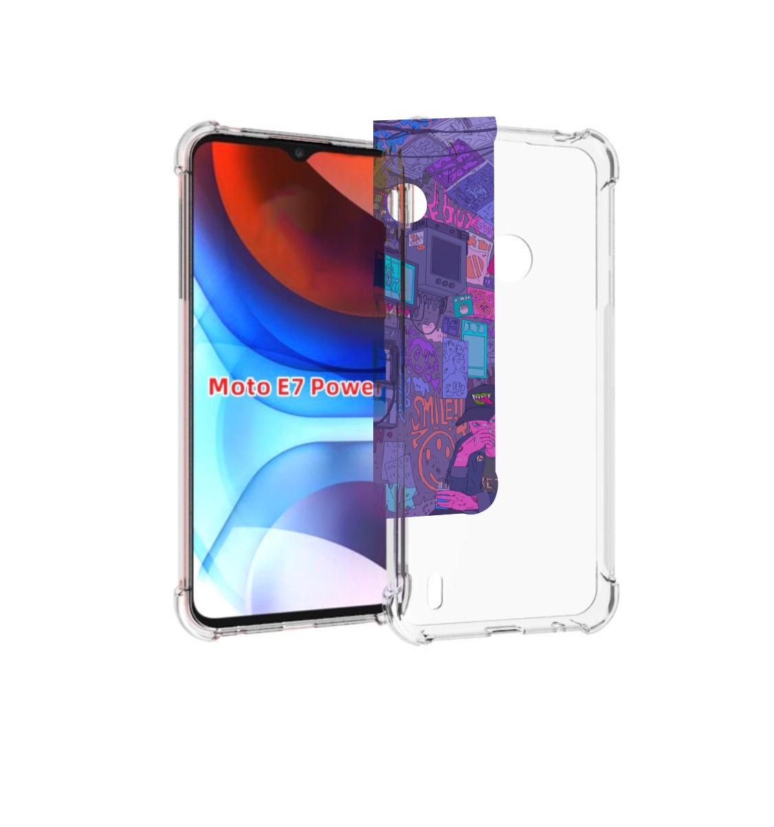 

Чехол MyPads парень в подъезде мультик для Motorola Moto E7 Power, Прозрачный, Tocco