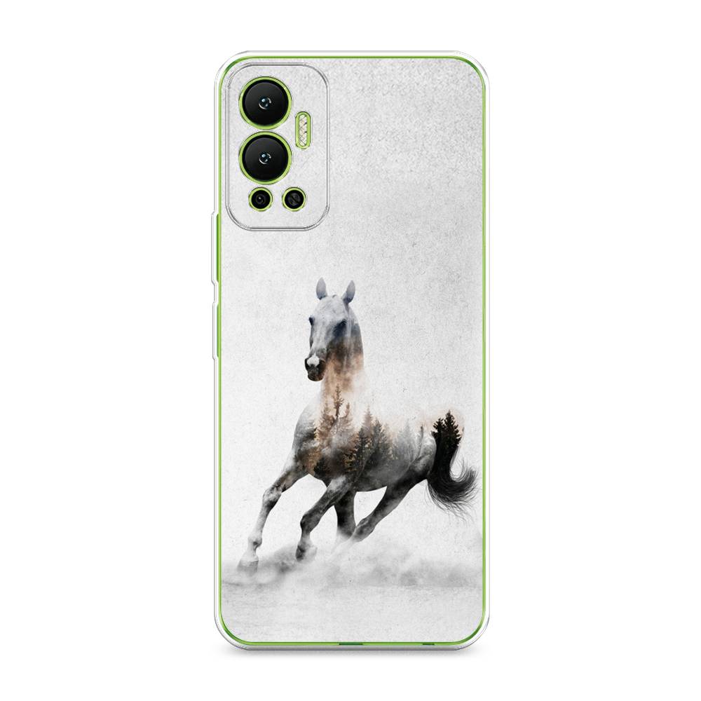 

Чехол Awog на Infinix Hot 12 "Лошадь лес", Разноцветный, 3101350-2