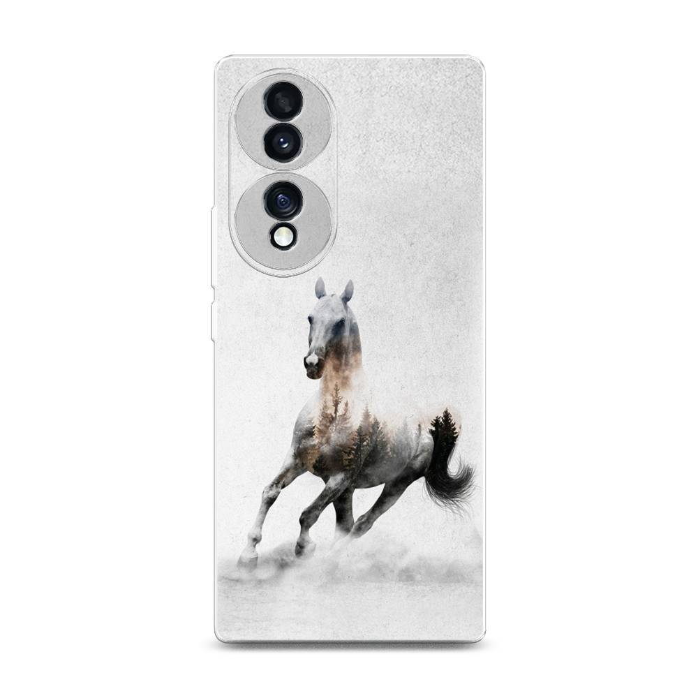 

Чехол Awog на Honor 70 "Лошадь лес", Разноцветный, 6108250-2
