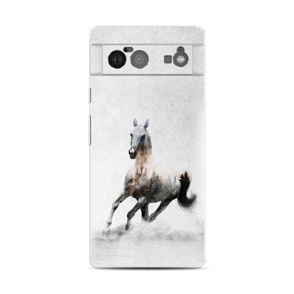 

Чехол Awog на Google Pixel 6 "Лошадь лес", Разноцветный, 270850-2