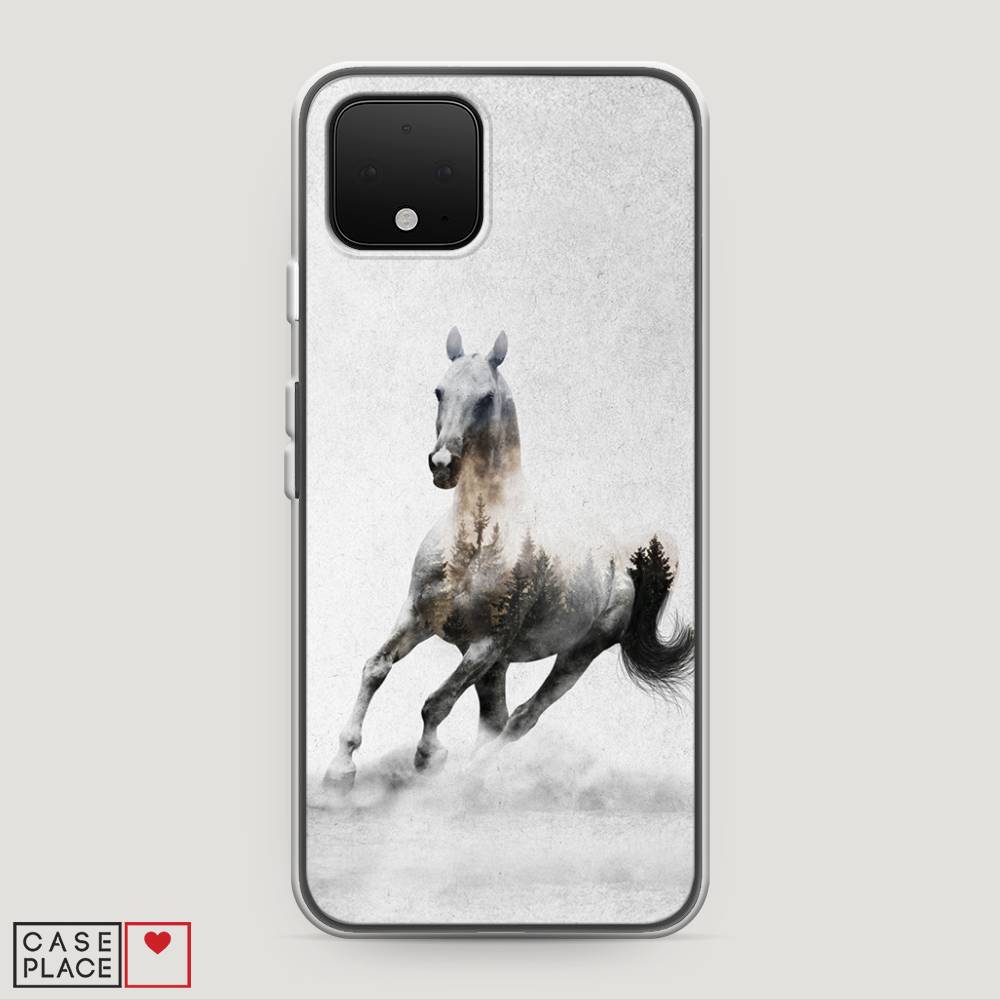 

Чехол Awog на Google Pixel 4 "Лошадь лес", Разноцветный, 270250-2