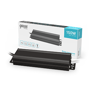 фото Gauss блок питания basic 12v 150w ip67 1/15 nobrand