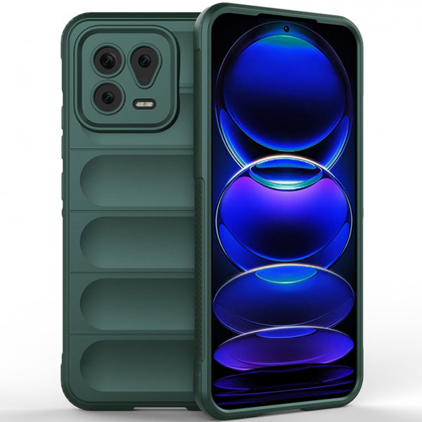 

Чехол Epik Flex Silicone для Xiaomi Mi 13 с защитой камеры и микрофиброй, Зеленый