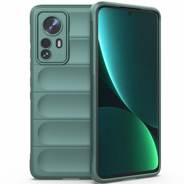 

Чехол Epik Flex Silicone для Xiaomi Mi 12 Pro/12S Pro с защитой камеры и микрофиброй, Зеленый