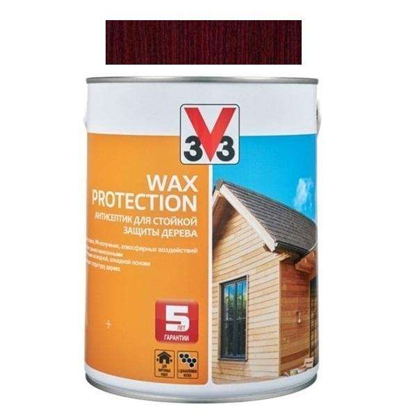 фото Антисептик с добавлением воска wax protection тёмный дуб 0,9 л v33