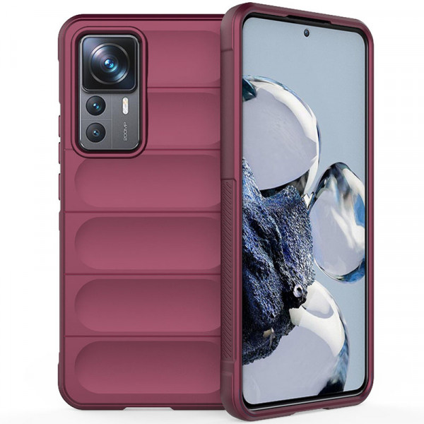 

Противоударный чехол Epik Flex Silicone для Xiaomi Mi 12T Pro с микрофиброй, Бордовый