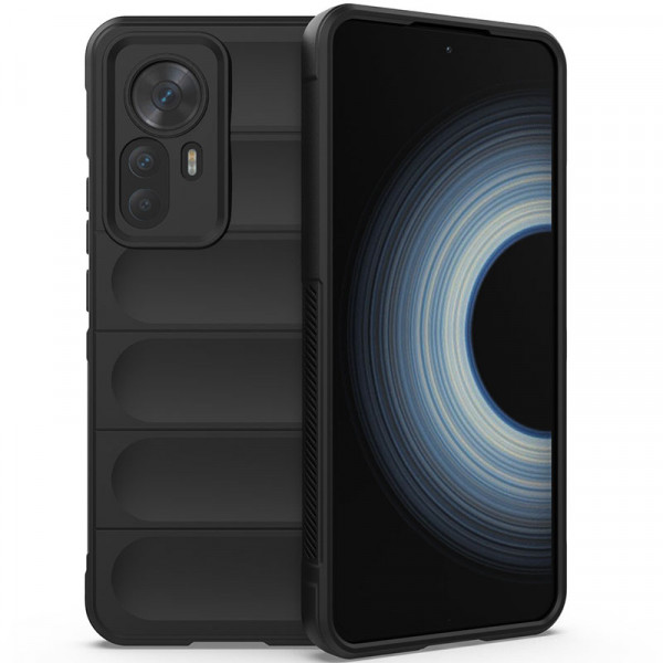

Чехол Epik Flex Silicone для Xiaomi Mi 12T/Redmi K50 Ultra с защитой камеры и микрофибро, Черный