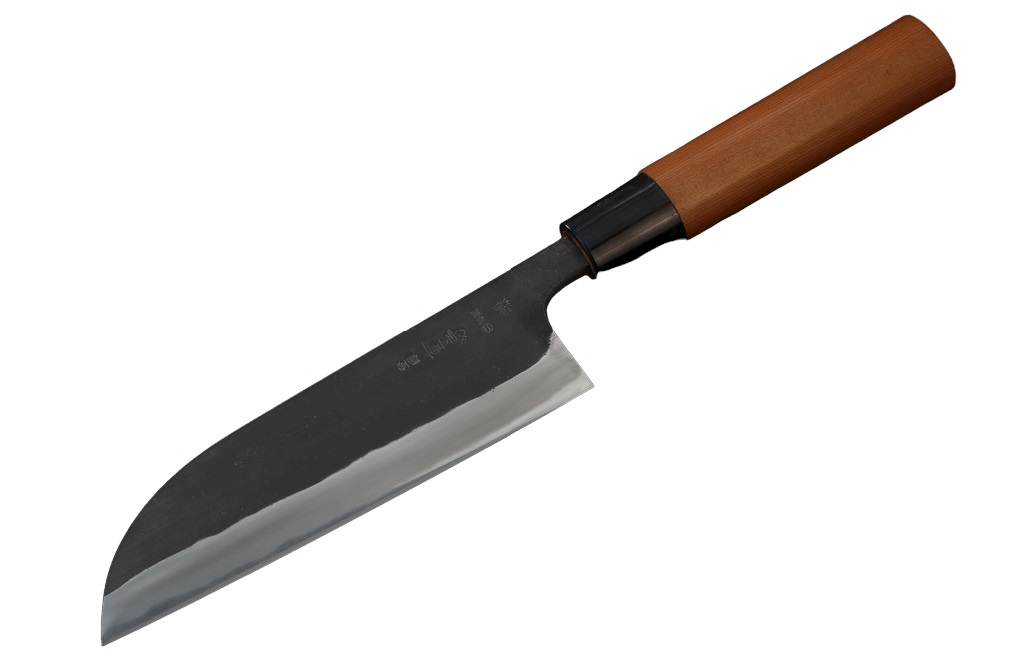 

Премиальный японский кухонный нож Shigefusa Santoku 150 мм (Kurouchi)