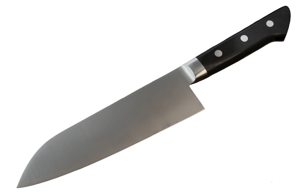 Японский кухонный нож Fujiwara Kanefusa FKH Santoku 180 мм