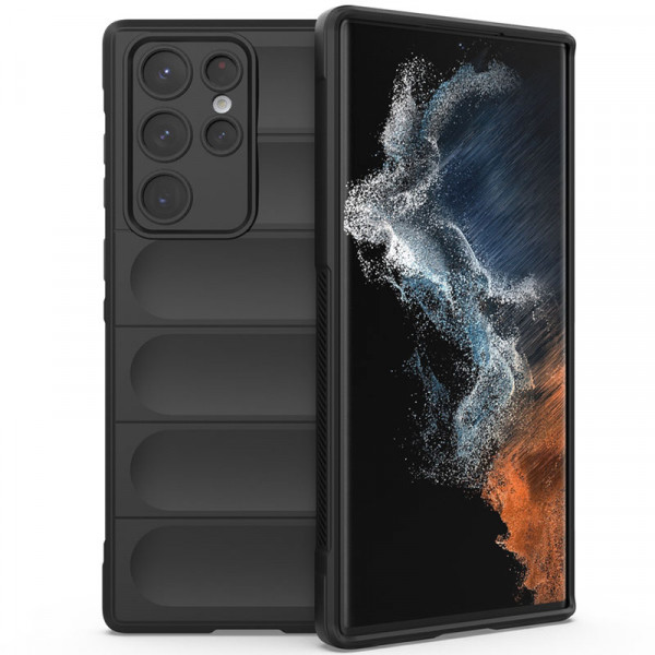 

Чехол Melkco Flex Silicone для Samsung Galaxy S22 Ultra с защитой камеры и микрофиброй, Черный