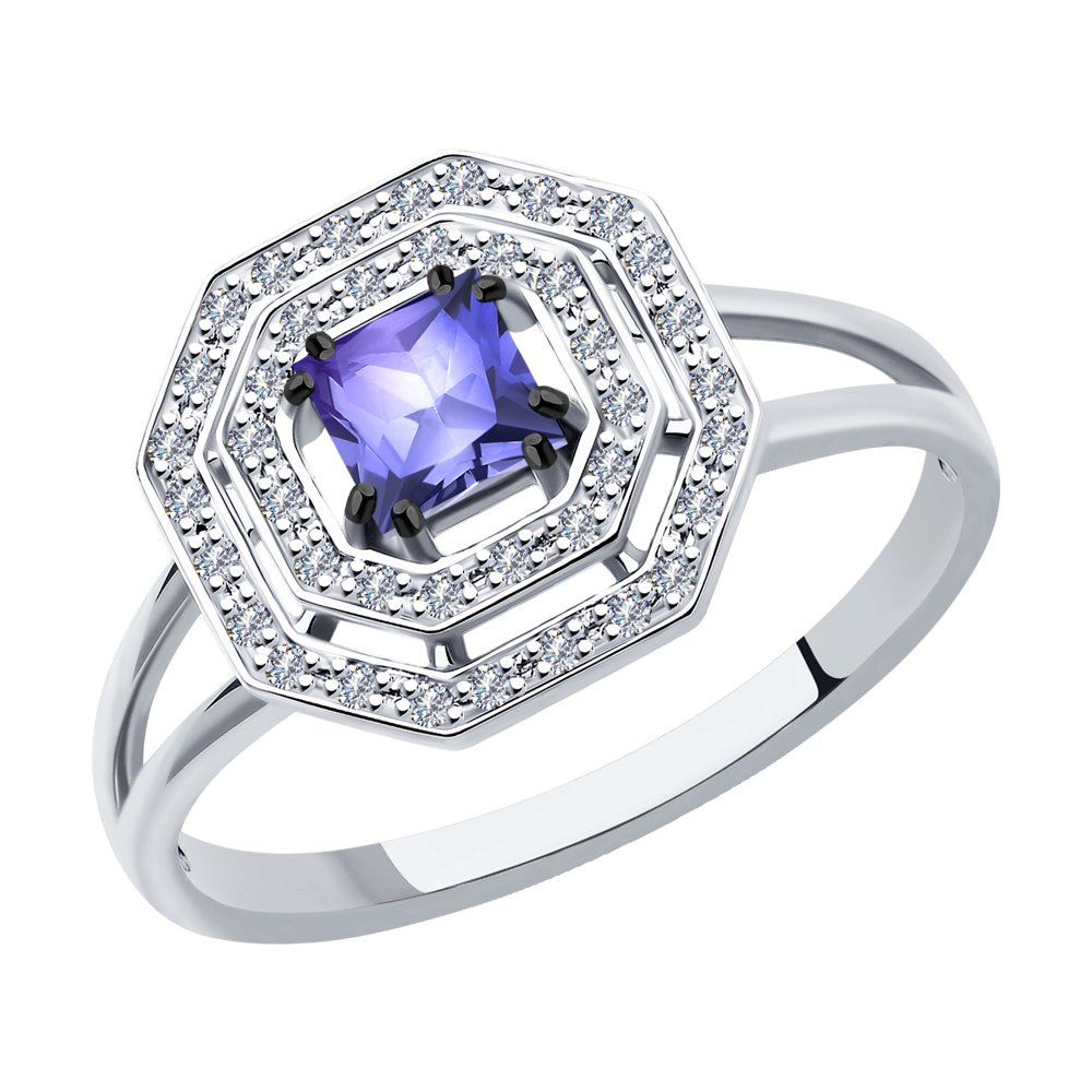 

Кольцо из золота р. , SOKOLOV Diamonds 6014156, бриллиант\танзанит, 6014156