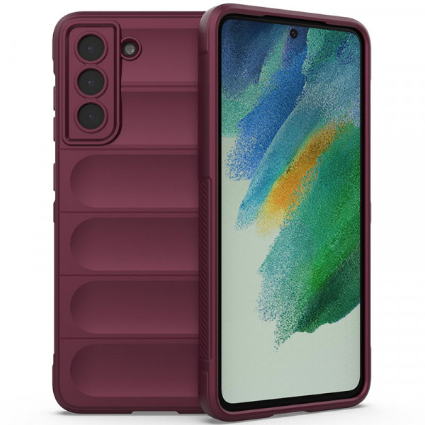 

Чехол Epik Flex Silicone для Samsung Galaxy S21 FE с защитой камеры и микрофиброй, Бордовый