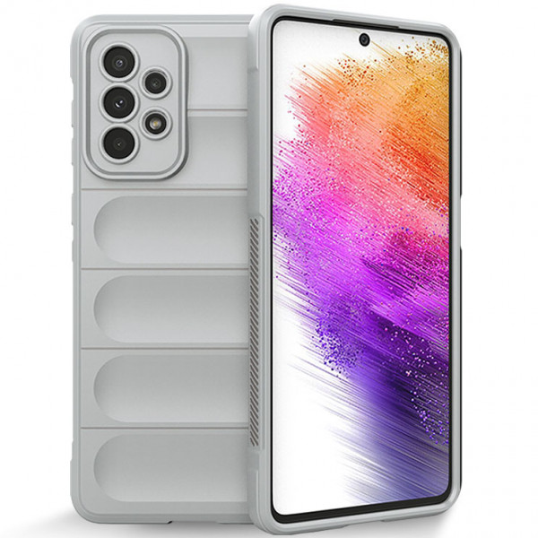 

Чехол Epik Flex Silicone для Samsung Galaxy A73 с защитой камеры и микрофиброй, Серый