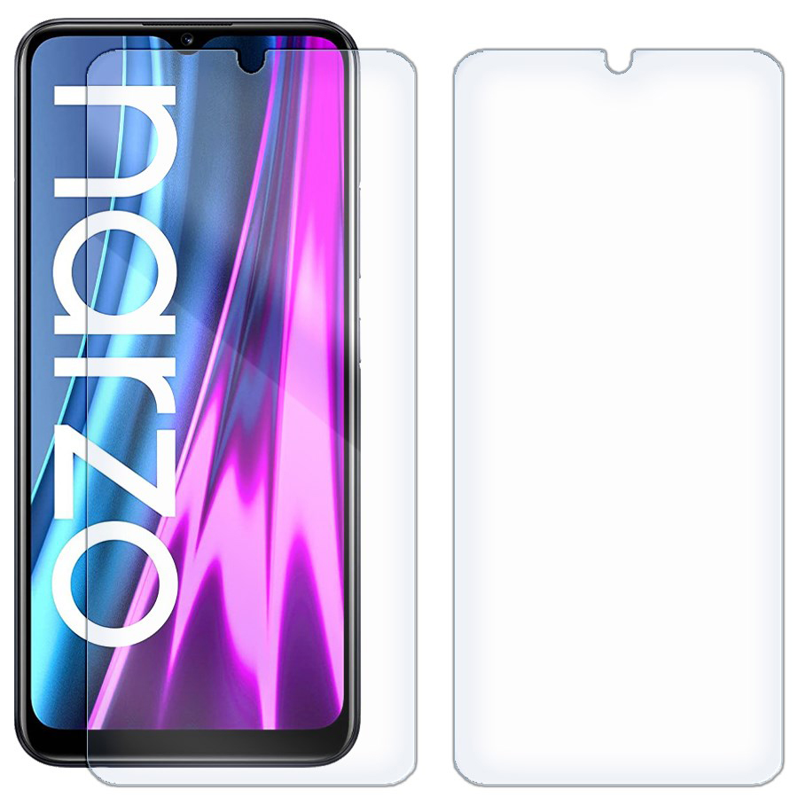 

Комплект из 2-x защитных гибридных стекол для Realme Narzo 50i
